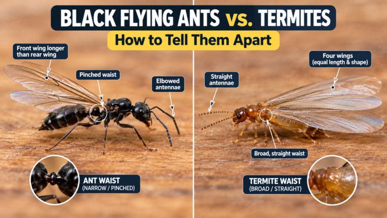 Black Flying Ants vs Termites