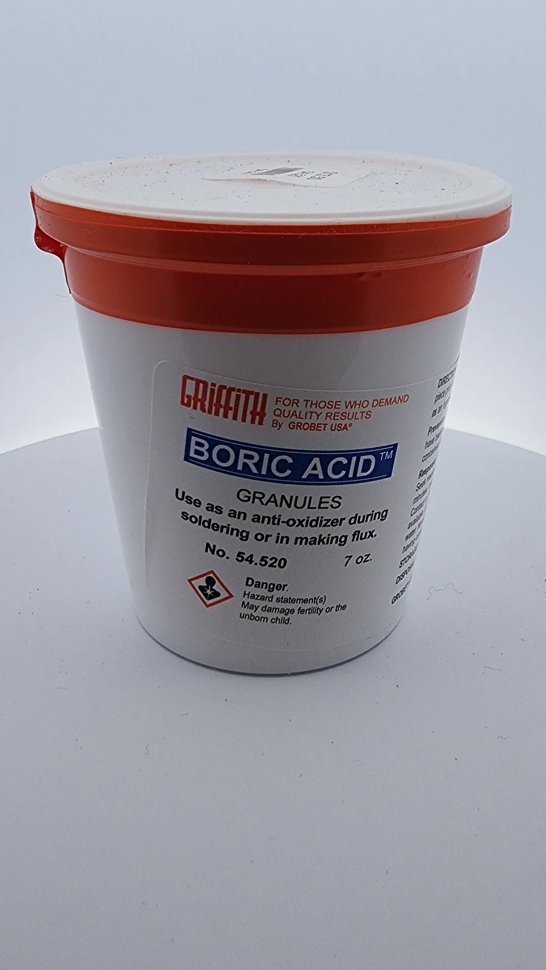 boric acid granules wall void